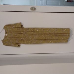 BCBG Maxazria Jumpsuit Mustard and Gray